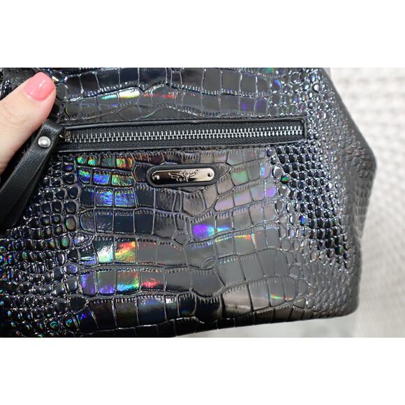 Sharif Leather Kiss Lock Convertible Crossbody Bag - Picture 2 of 5